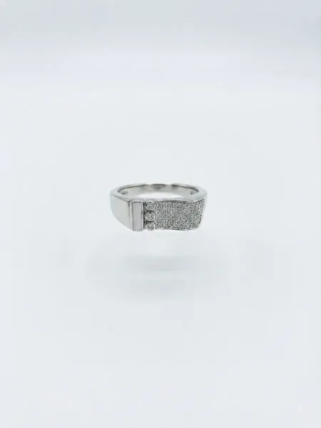 Celestial Pavé Geometric Ring