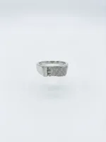 Celestial Pavé Geometric Ring