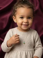 The Petite Acorn Collection with earrings and pandet and bracelet and ring