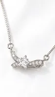 Silver Floral Star Pendant Chain