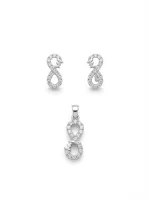 Eternal Infinity Jewellery Pendant with earrings and ring