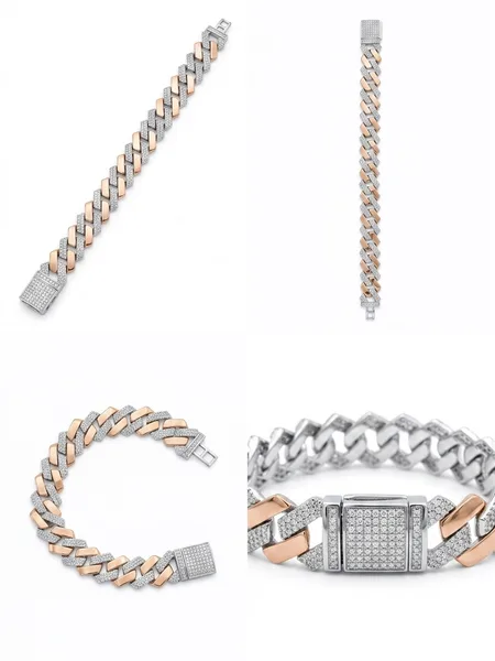 Aura Two-Tone Cuban Bracelet