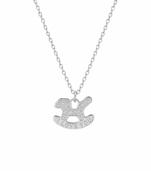 Love You Rocking Horse Pendant