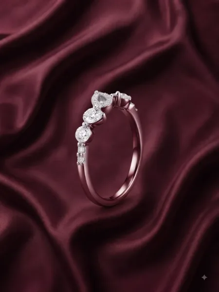 Celestial Teardrop Ring