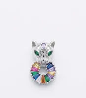 Royal Panther Multi-Gemstone Statement Brooch & Lapel Pin