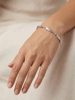 Elegant Twisted Elegance Sterling Silver Bangles