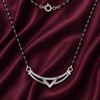V-Shaped Elegance 925 Sterling Silver Mangalsutra