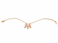 Pink Charm Bell Bracelet