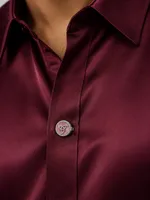 Silver Interlocking Designer Button