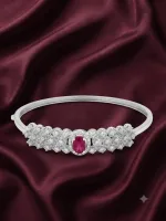 Celeste Ruby Blossom Bangle