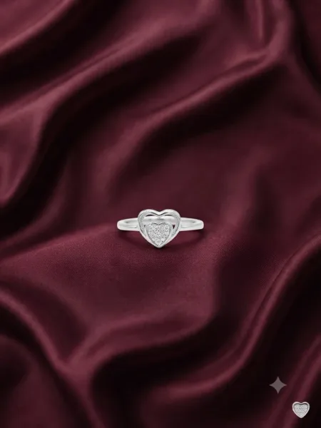 Amoura Double Heart Ring